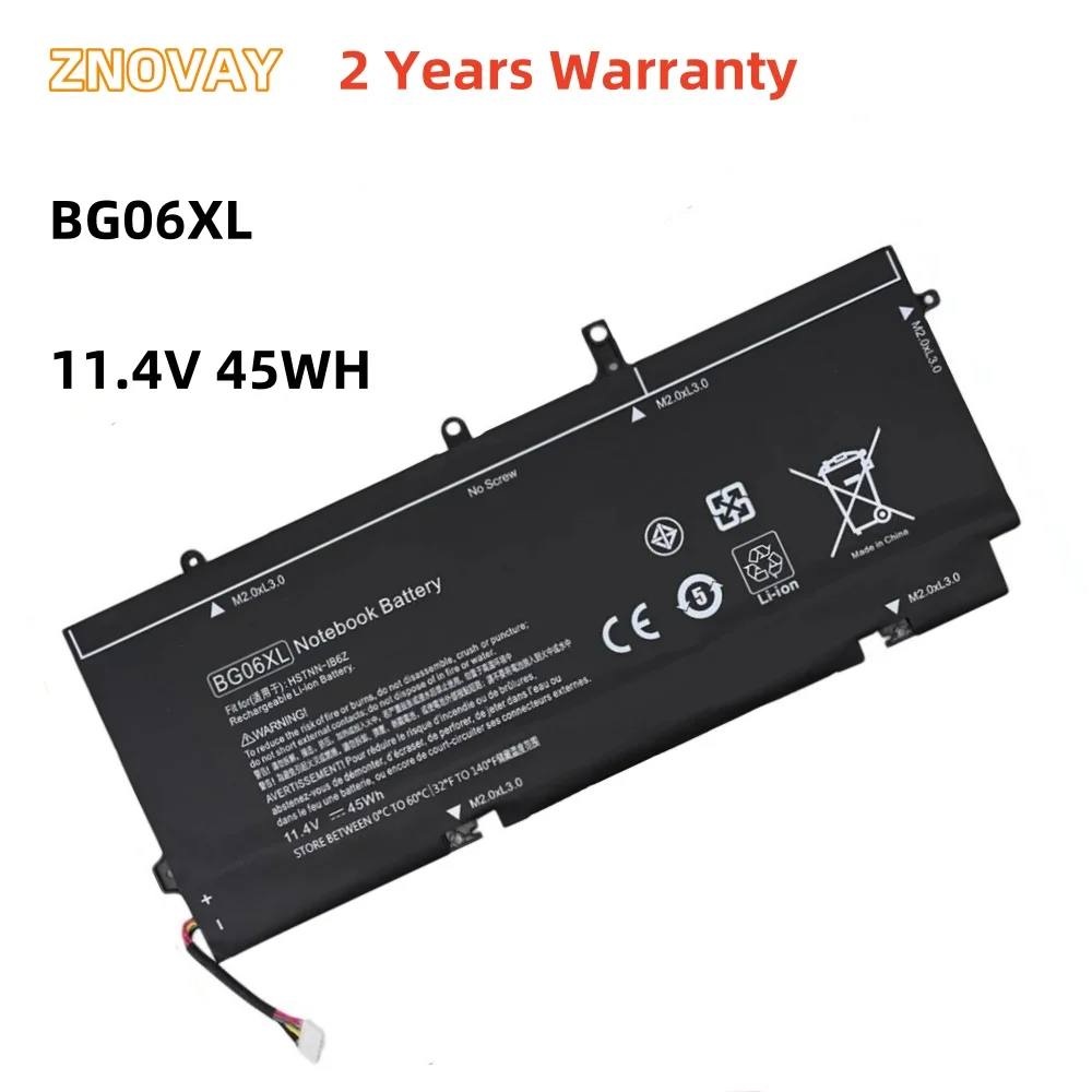 

BG06XL 11.4V 45WH Battery for HP EliteBook 1040 G3 (P4P90PT) BG06XL HSTNN-Q99C HSTNN-IB6Z 804175-1B1 804175-1C1 804175-181