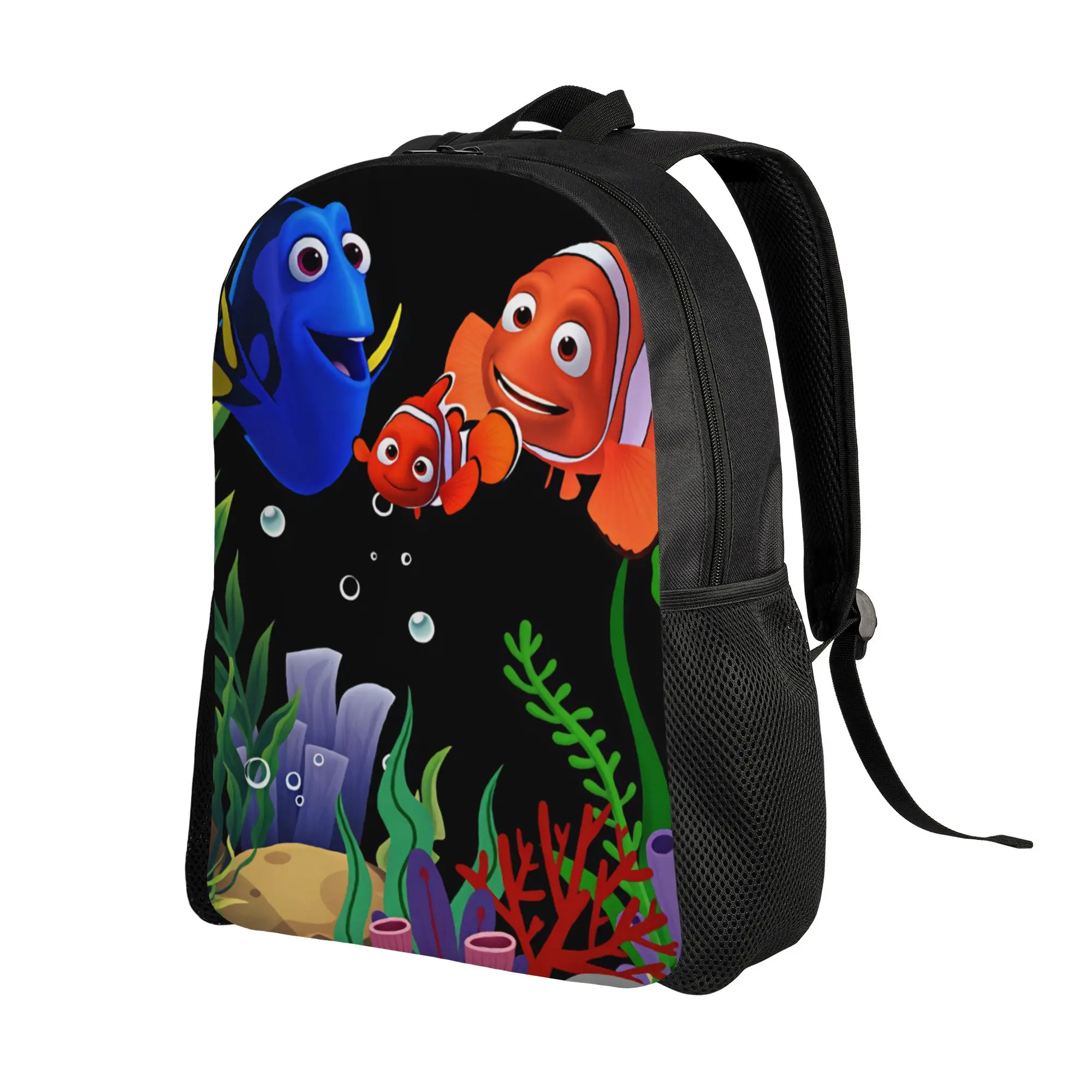 Finding Dorys Nemos Backpack Men Movie  Soft Backpacks Polyester Style High School Bags Outdoor Style High Quality Rucksack
