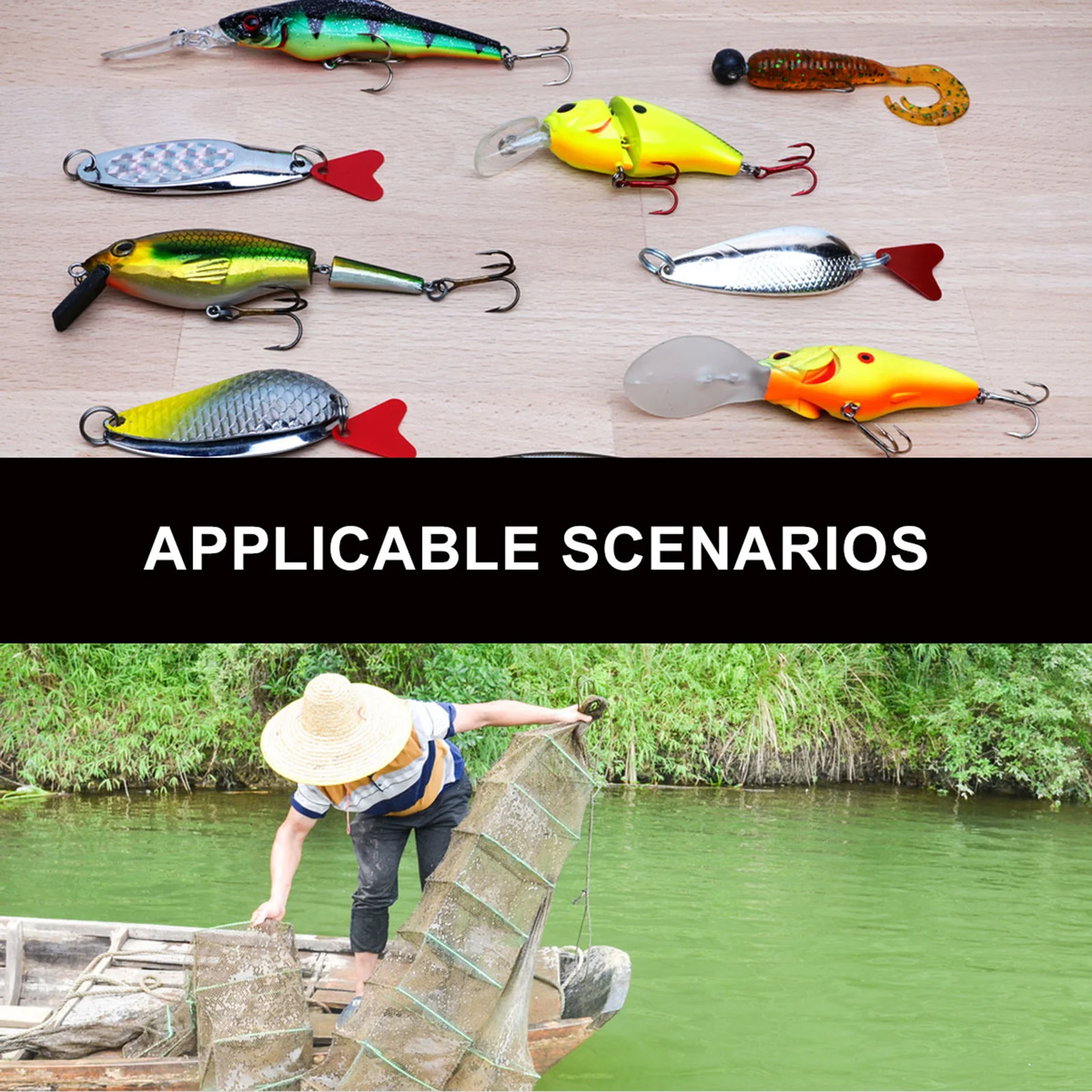 

Waterproof Accessory Box Small Capacity Grid Movable Insert Tackle Organizer Clear Lid Durable Fishing Gear Storage Box