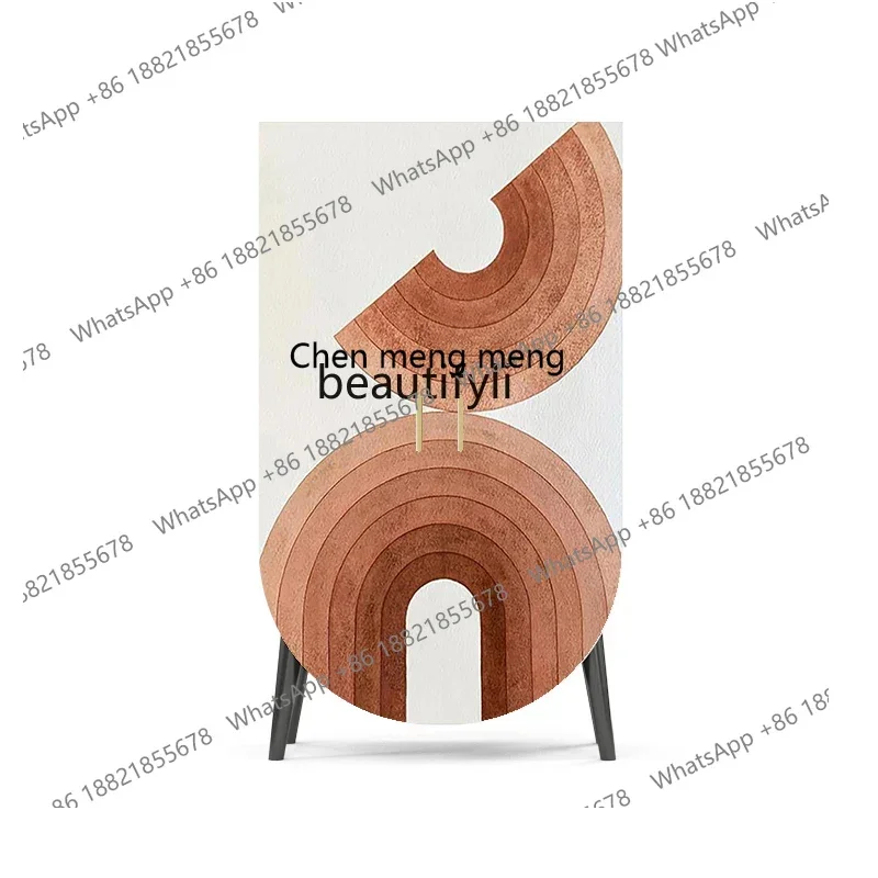 

New style Modern Light Luxury Geometric Art Home Bedroom Solid Wood Double-Door Wardrobe Wardrobe ss 7304