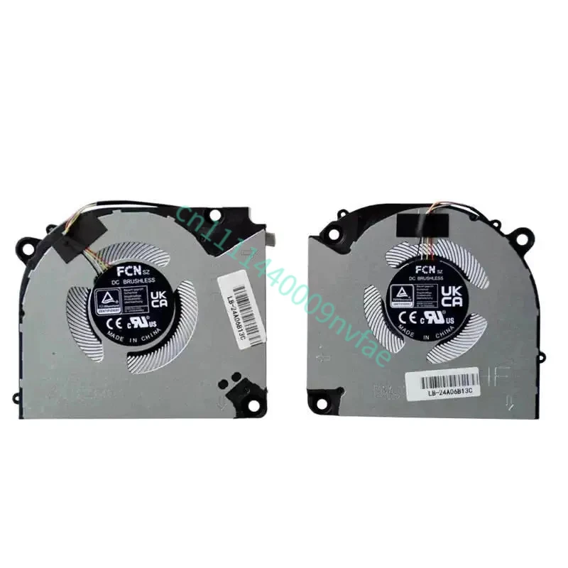 New Original Laptop CPU+GPU Cooling Fan For Medion Erazer Scout E20-MD62528 V170RNC FQNW FQNX DFSCL12E16486S DFSCL12E06486S