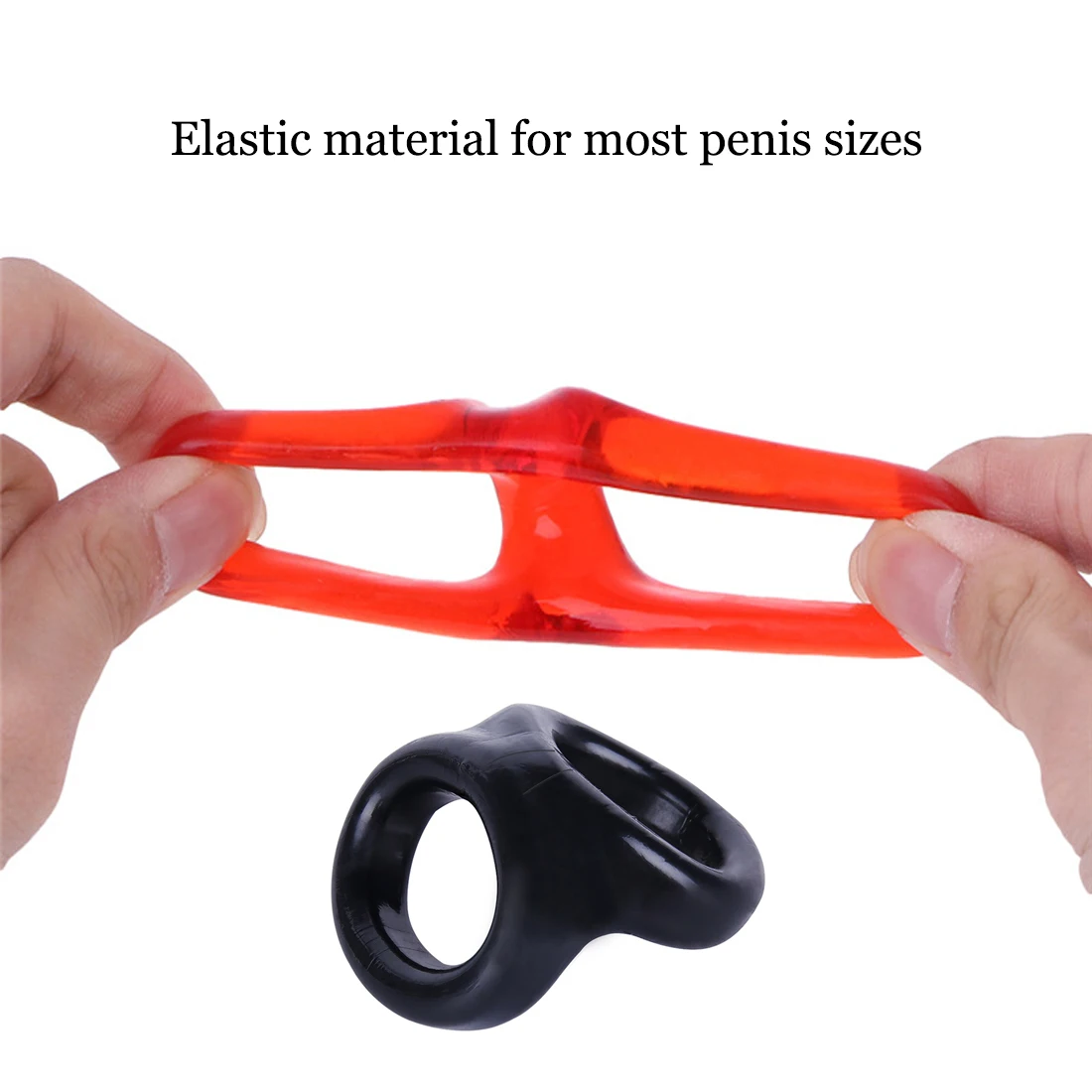 Anel do galo do silicone reutilizável para homens Anel do pénis do prazer duplo Ejaculação do atraso masculino, maca do pénis, exercício Cockring, Bdsm, brinquedo adulto do sexo