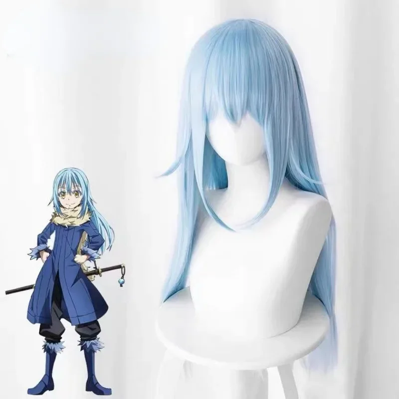 Disfraz de Cosplay de Anime Rimuru Tempest para mujer y hombre, esa vez me lo reencarné como limo, disfraz de Halloween, uniforme, peluca, conjunto de máscara