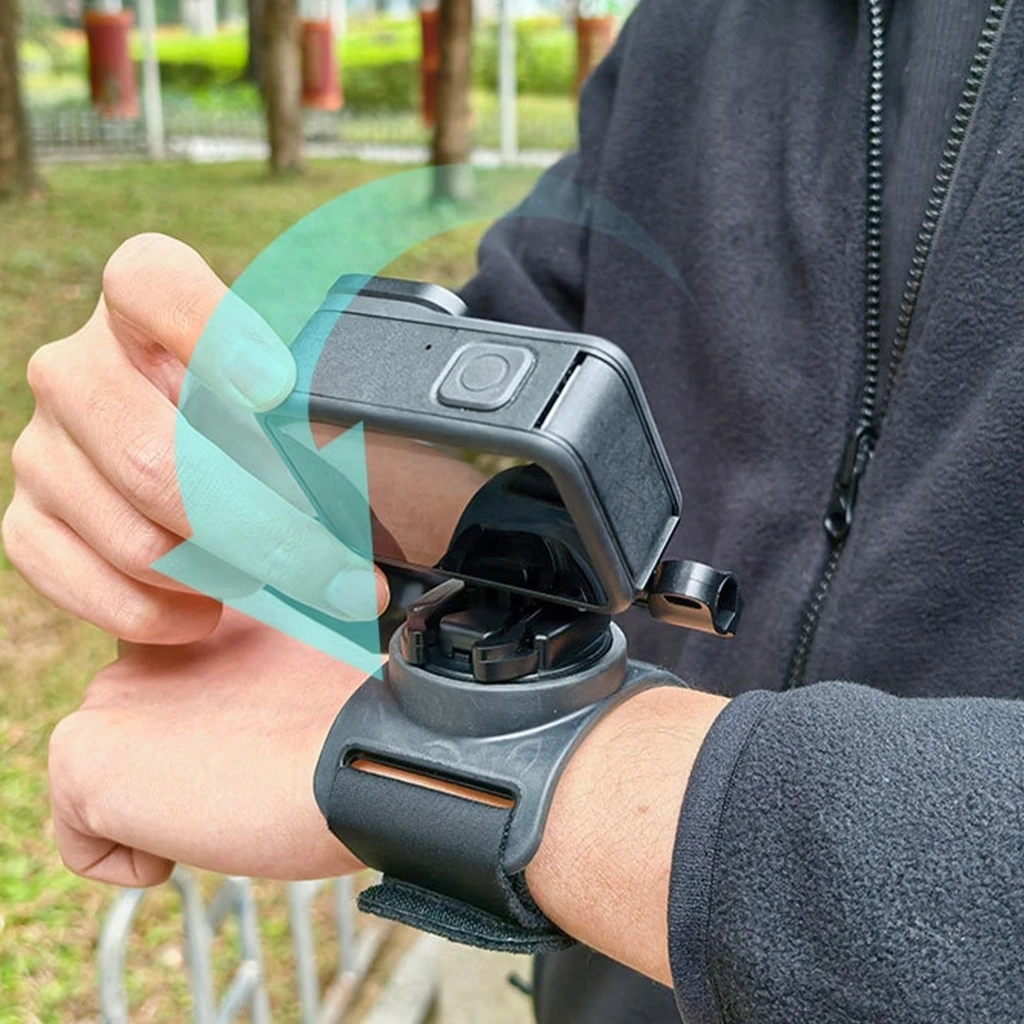 Freihändiges 360-Grad-Drehbares Handgelenksband für Action 5pro/4/3 Actionkameras, Langlebig und Drehbarer Freihändiger Aufnahmearm – Detail 4