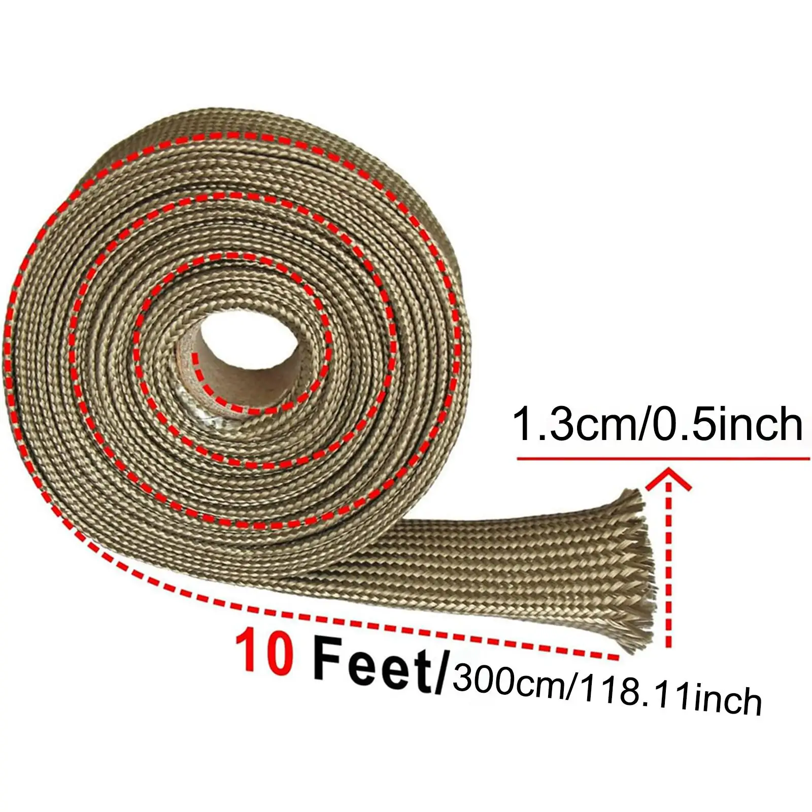 Wire Heat Shield Sleeve Wrap,Auto Hose Roll 3Meter Spark Plug Wire Boots Protector Wire Cover Hose for Trucks Motorcycle view 6