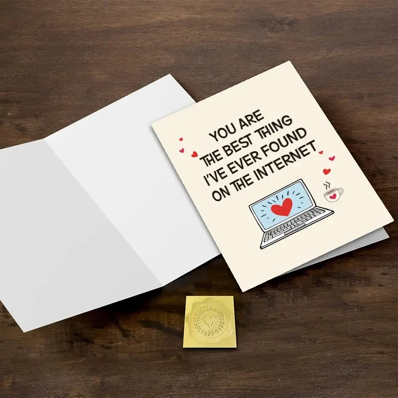1 pc Happy Birthday Anniversary Card. Gifts For Him Husband Boyfriend Girlfriend Wife Her.