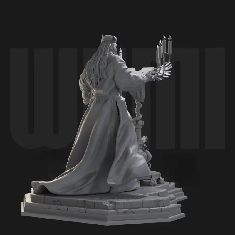 1/24 Scale Resin Figure Assembly Model Kit Old Magician Fantasy Adventure Miniature Toy Unassembled and Unpainted 3D printing