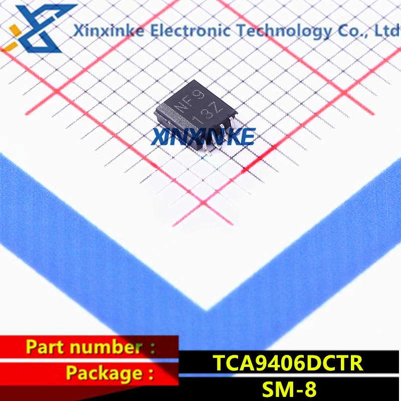 TCA9406DCTR Mark:NF9 SM-8 Translation - Voltage Levels Dual Bidirec 1MHz 2-bit Bidirectional I2C Logic ICs Brand New Original