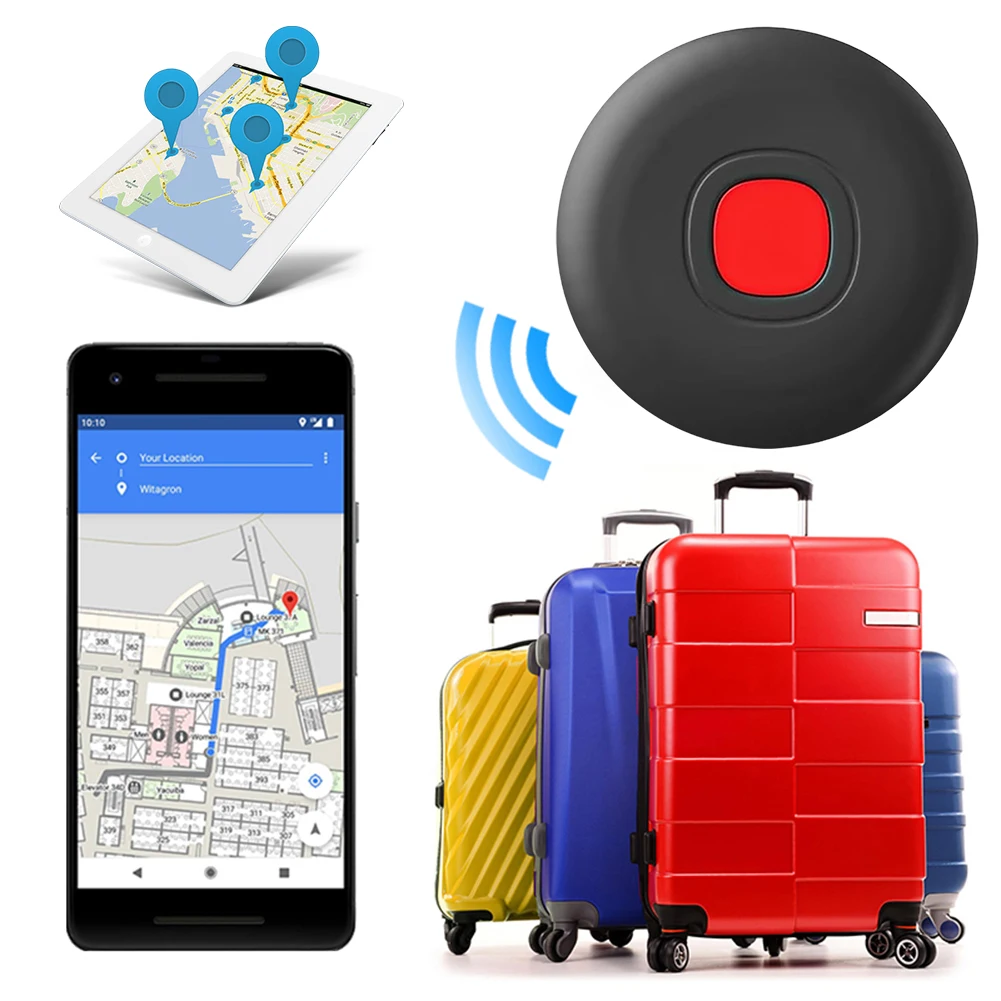 Pour Android Tracker Tag GPS Tracker Anti-perte localisateur d'articles étanche détecteur d'articles pour clés sacs bagages et plus encore
