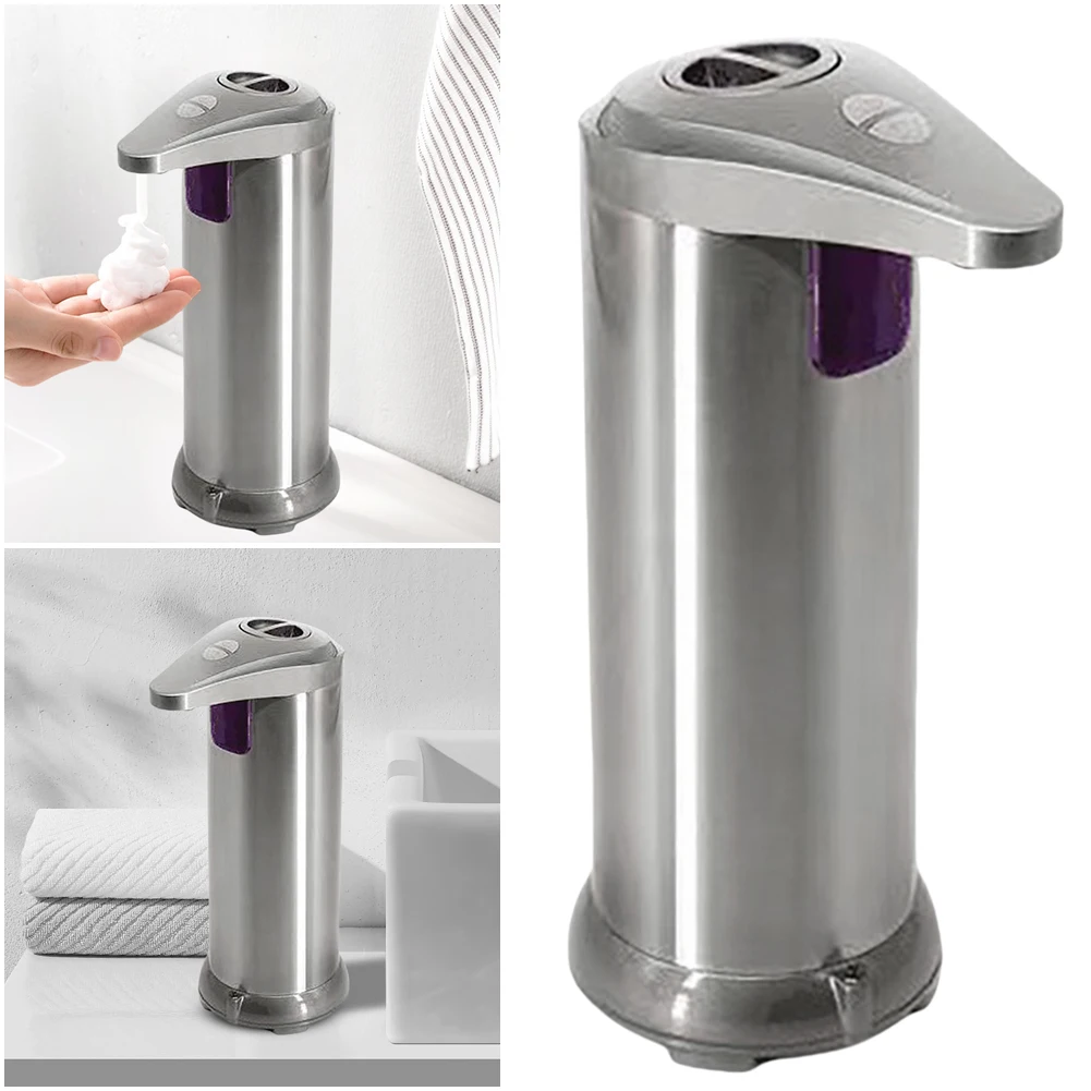 Hand Free Soap Dispenser 3 Adjustable Levels Control Dish Soap Dispenser Electric Automatic Soap Dispenser for Kitchen Bathroom