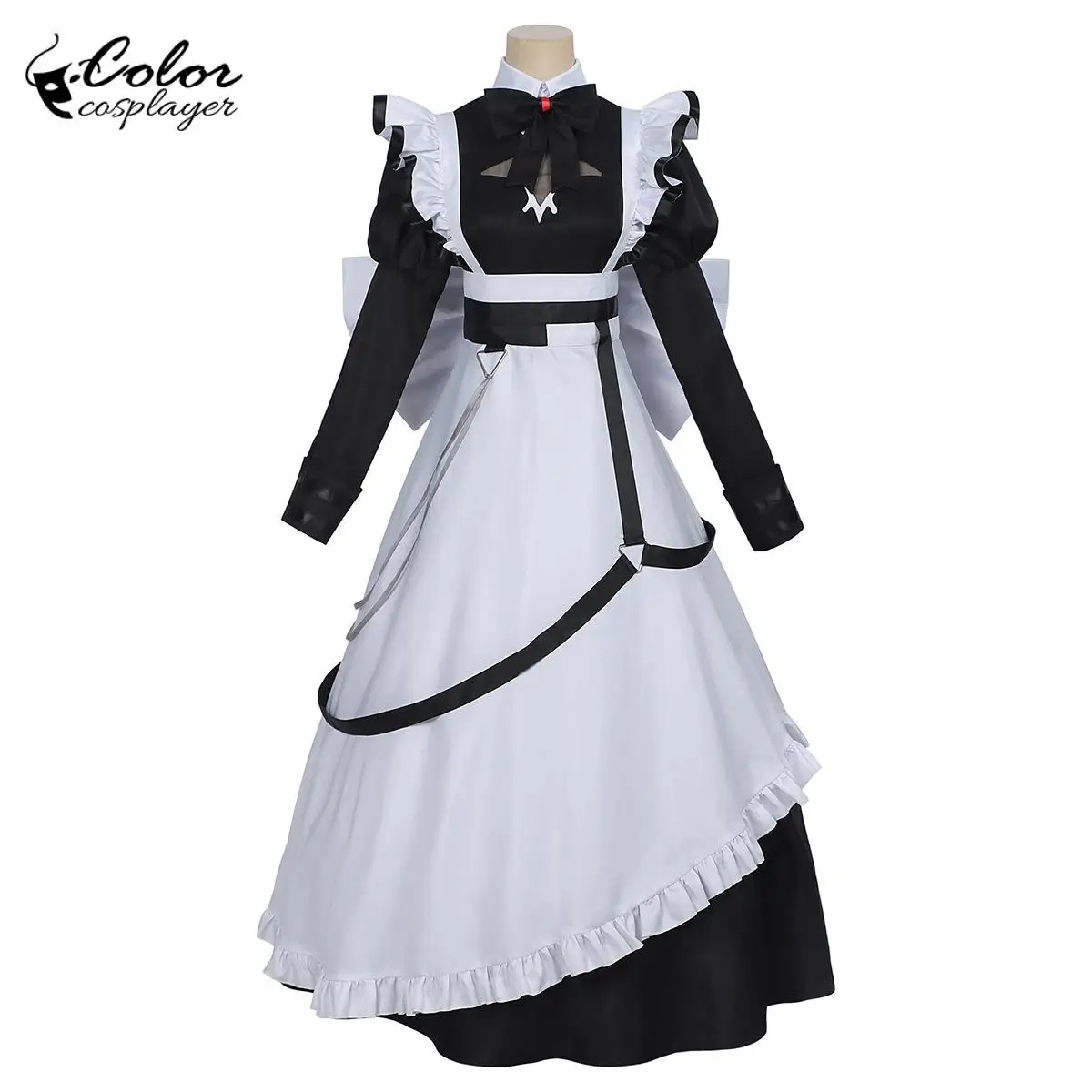 

Костюм для косплея аниме-персонажа «Призрачная горничная», женское платье с длинными рукавами для Comic Con, карнавальный костюм, наряд для взрослых для сценических выступлений