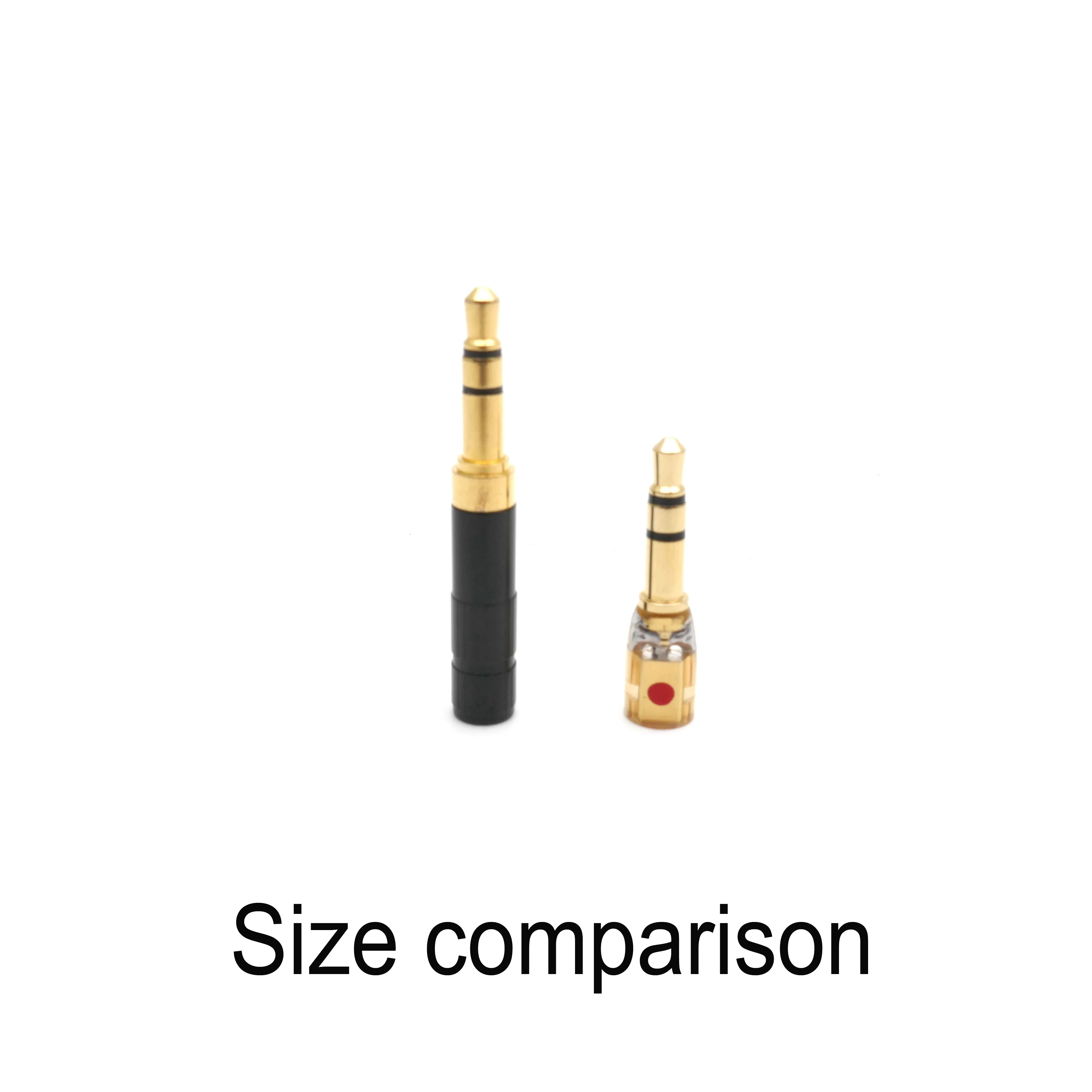 Mmcx/0.78mm plana/sulco a2dc fêmea para 3.5mm 3.5 macho plug conector adaptador conversor covertor para hifiman 1000 t1 z1r t5p