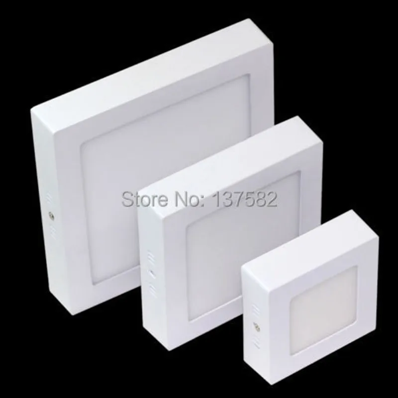 Surface LED Ceiling Lighting Lamp SMD2835 9W 15W 25W Surface Mounted LED Panel Light 85-265V 10pcs DHL Free Ship