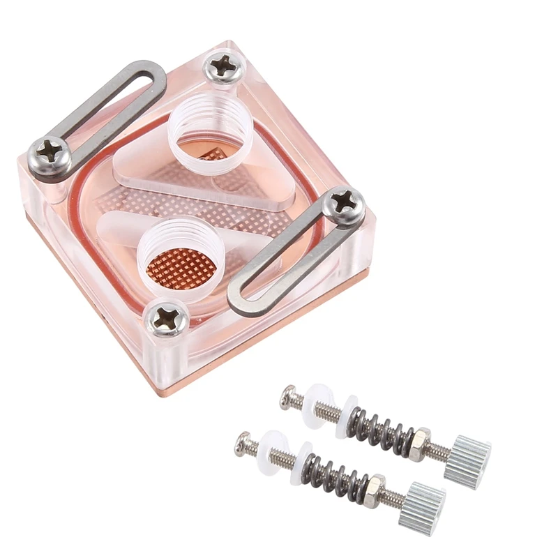 1Set Diagonal Hole CPU Water Cooling Block Cooler Acrylic Transparent Block For Computer CPU Block