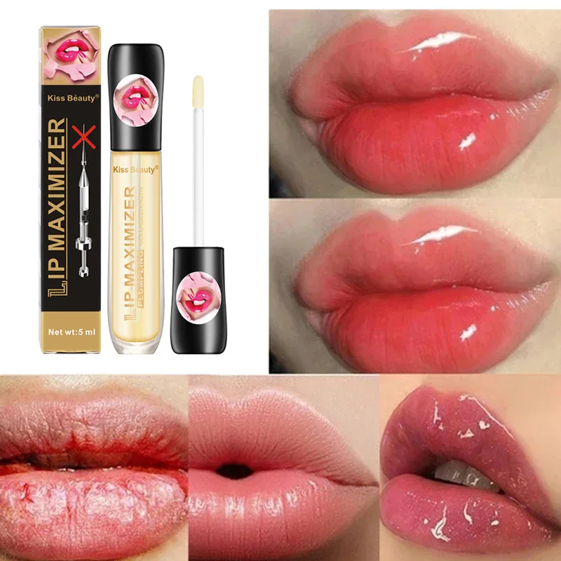 Brillo de labios exfoliante líquido, lápiz labial, bálsamo Plumper, Aceite hidratante, volumen extremo, belleza de la piel, salud