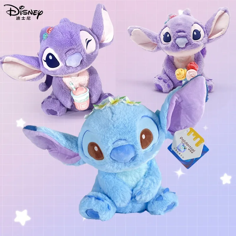 

Genuine Stitch Keychain Lilo & Stitch Cartoon Pendant Doll Backpack Ornament Key Ring for Friends Girls Birthday Gift Pendant