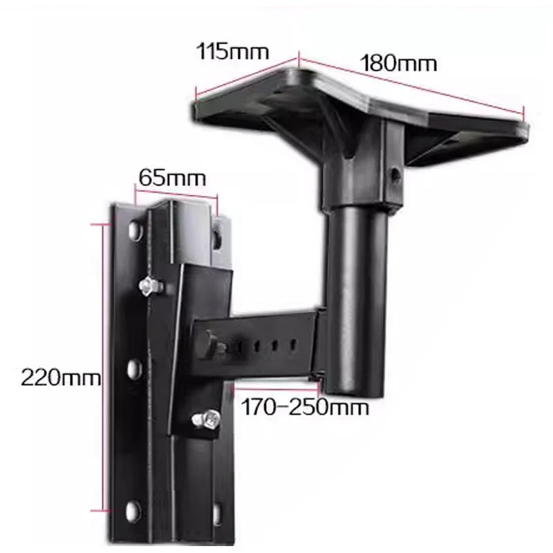 1Piece Heavy Duty Speaker Bracket Mount Surround Holder Loading 30kgs 66lbs