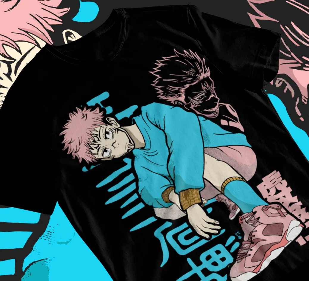 

Itadori Yuji Sukuna T-Shirt Jujutsu Kaisen GojoGift Shirt Soft Tee All Sizes