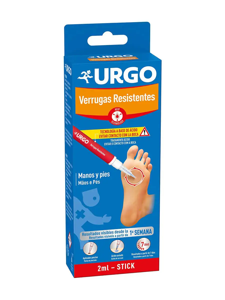 Urgo verrugas resistentes acid manos y pies stick 2gr - Trata eficazmante las verrugas plantares