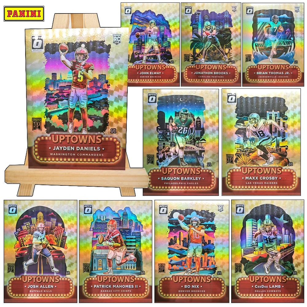 

PANINI 2024 DOWNTOWN Laser rainbow foil collectible card JOSH ALLEN MAHOMES JAYDEN DIY homemade Collectible cards Holiday gifts
