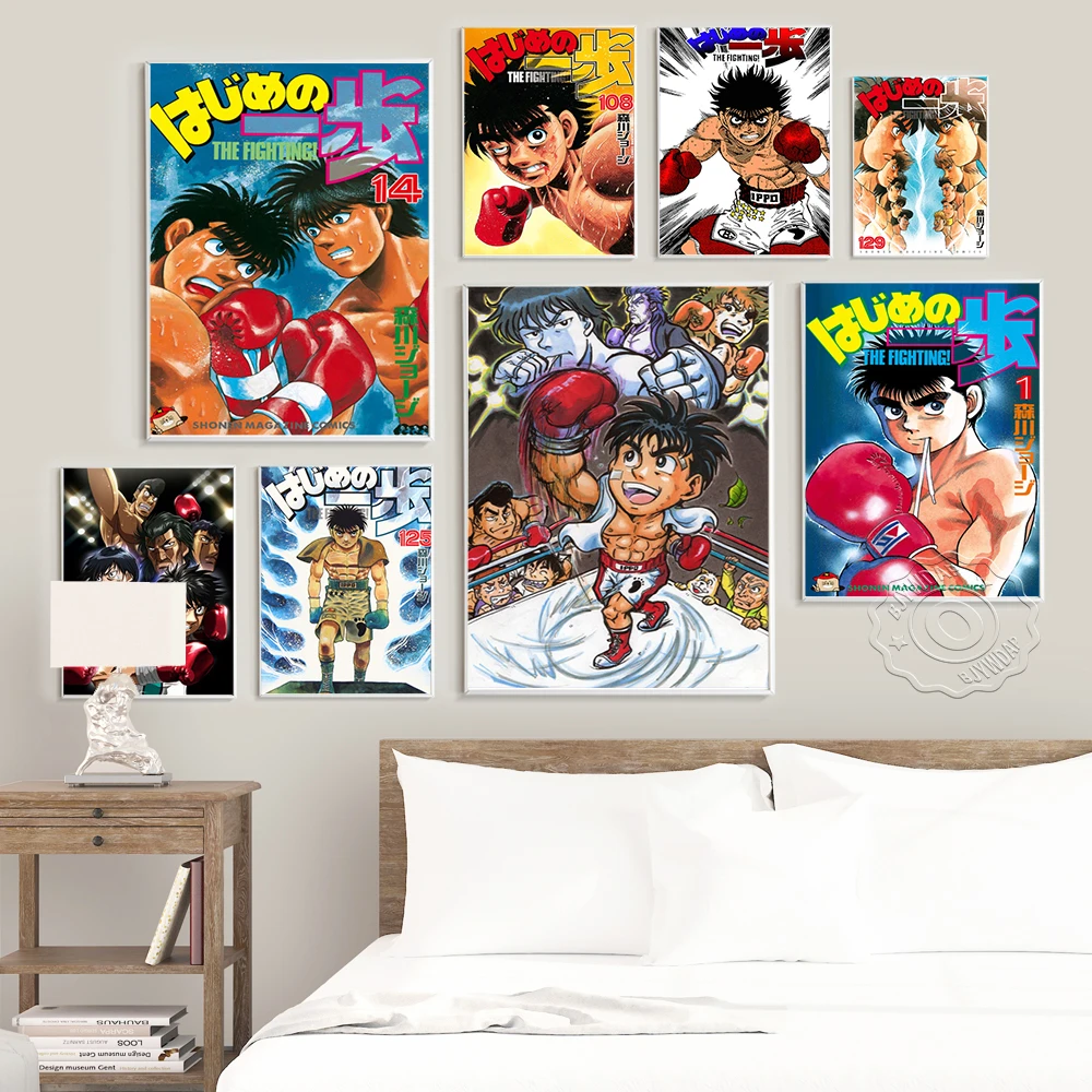 Hajime no Ippo Japan Comic Book Series Poster Otaku Cartoon Wall Art Canvas Painting Print Pictures Fans Room Home Decor