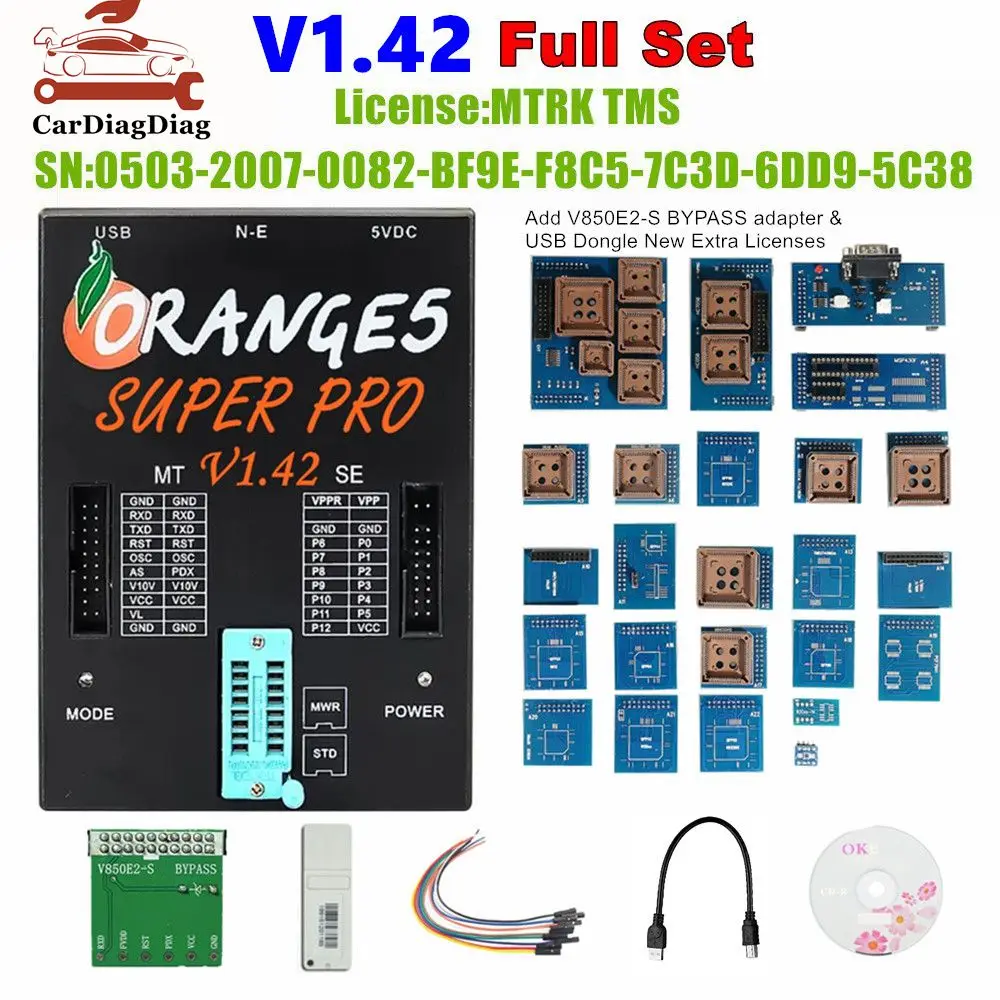 V1.42 V1.38 Full License Orange5 Lowest Price Programmer OEM orange5 With Full Adapter orange5 programmer High Quality Orange 5