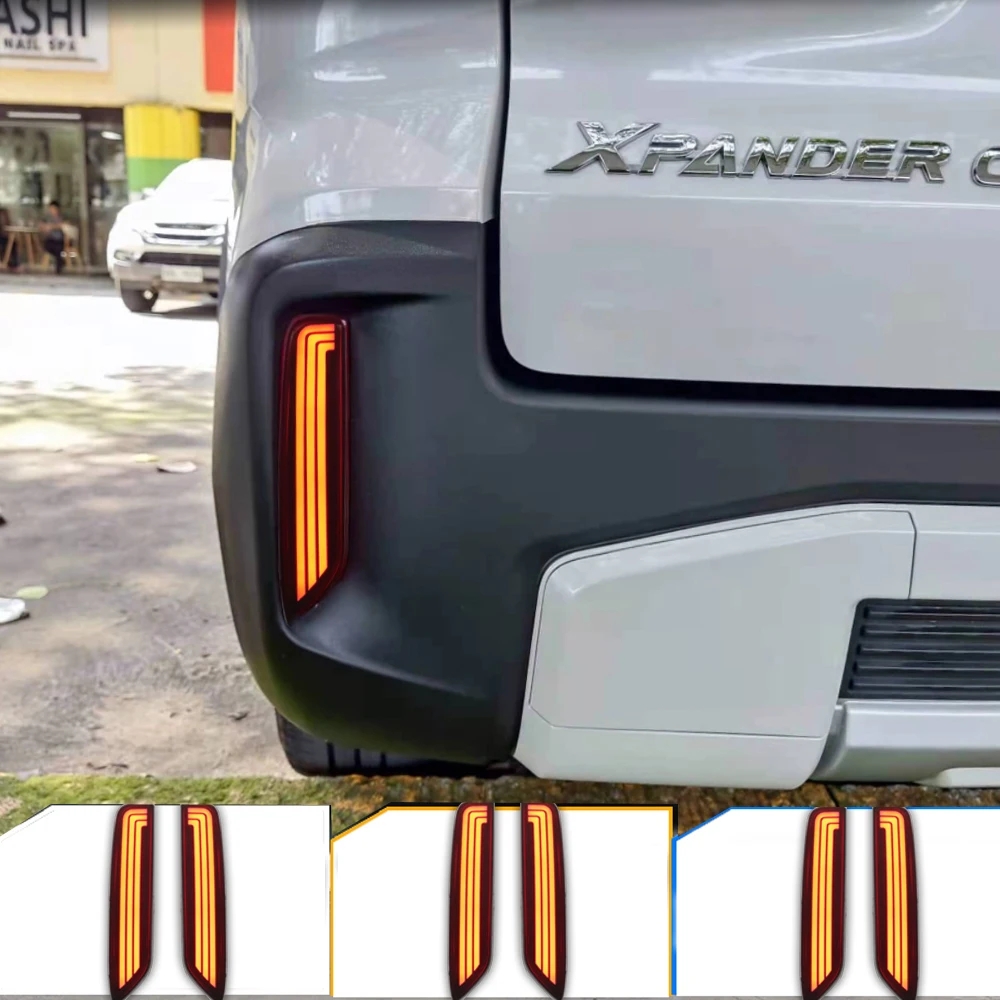 

1 Pair Car LED Rear Reflector Lamps For Mitsubishi Xpander 2022 2023 Xpander cross 2019-2021 Fog Lamps Brake Turn Signal light
