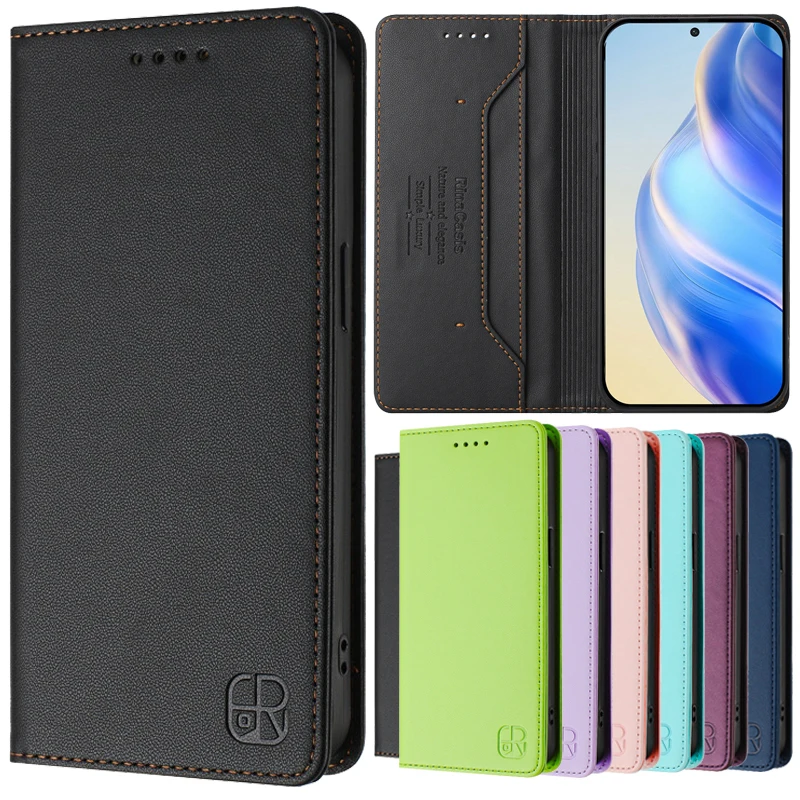 Luxury Anti-thef Wallet Flip Cover Phone Case For OPPO A80 A40 A60 A79 A58 A18 A38 A78 A98 A3 Pro A3X 5G Leather Cases Bag Coque