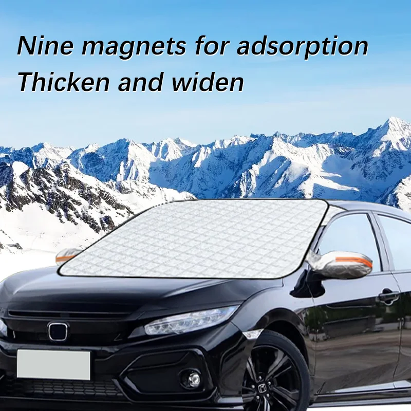 

Auto Exterior Accessories For Honda Civic 8th Winter Car Snow Shield Shade Front Windshield Waterproof Ice-Frost Sunshade Cover