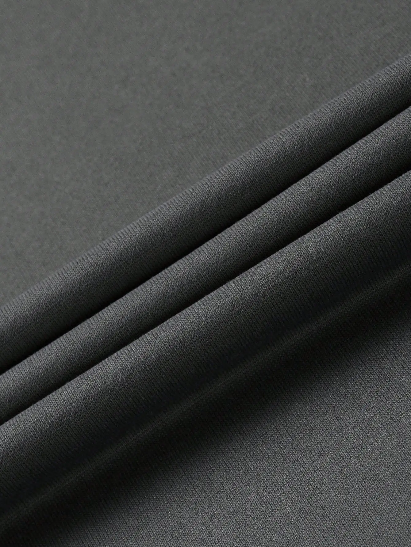 Men's Grey Drop Shoulder Long Sleeve Casual Sweatshirt with Bird Embroidery