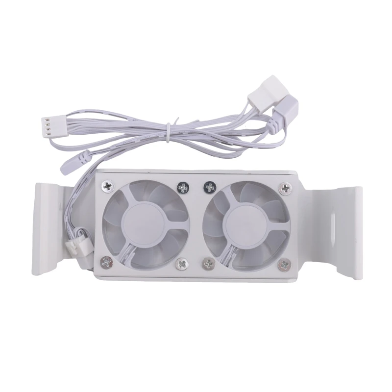 2X وحدة ذاكرة الوصول العشوائي للكمبيوتر مبرد الكمبيوتر DDR4 DDR5 Overlock Dual ARGB Sync PWM مراوح الألومنيوم RGB مشعاع التبريد (B)