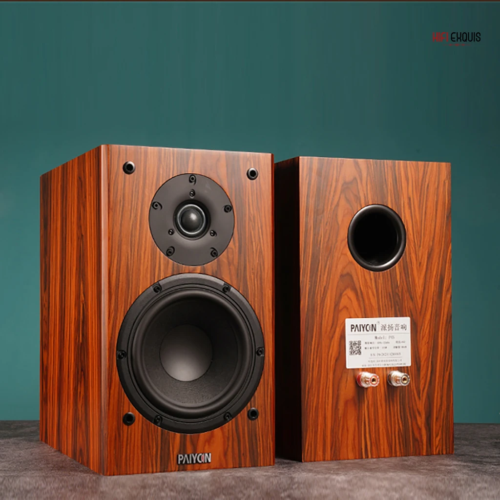 PAIYON P4S Three-way Passive Bookshelf Speaker  150W HIFI EXQUIS  8'' Woofer Real Wood Speakers