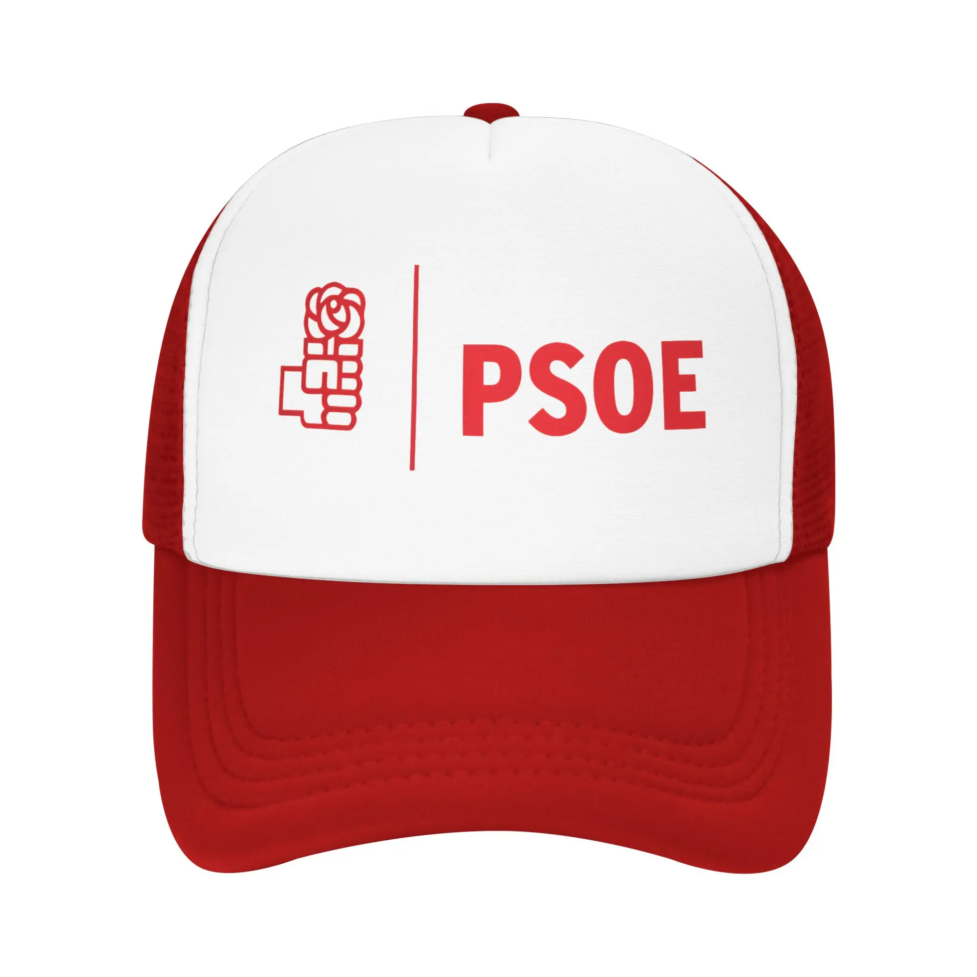 Gorra Trucker de Malla con Logotipo del PSOE Pedro Sánchez, Moderna, Transpirable, Ajustable, para Uso Casual