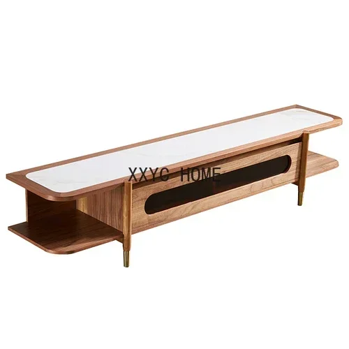 

Тумба под телевизор yj Nordic Stone Plate, роскошная напольная тумба из массива ореха, шкаф для гостиной