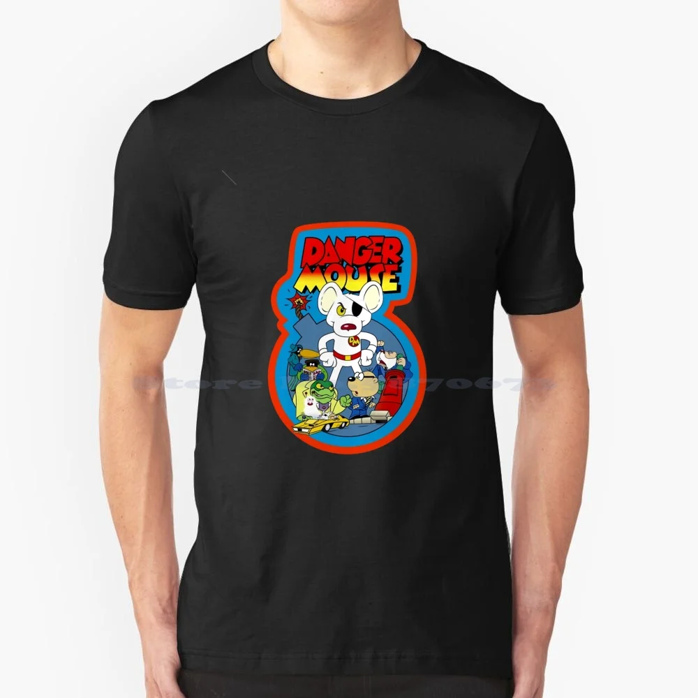 Danger Mouse T Shirt 100% Cotton Tee Danger Mouse Top Seller Elegant Best Selling Tops Seller Most Popular Recent Most Relevant