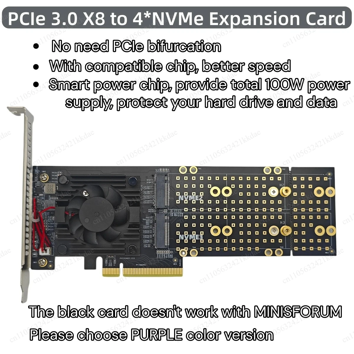 Placa Adaptadora de Expansão P - Quad M.2 Nvme Pcie Bifurcation Card avaliação e preço