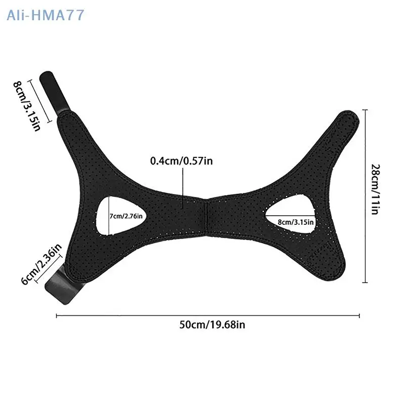 قابل للتعديل جديد النيوبرين مكافحة الشخير حزام وقف الذقن حامي الفم علاج الشخير تخفيف للنوم