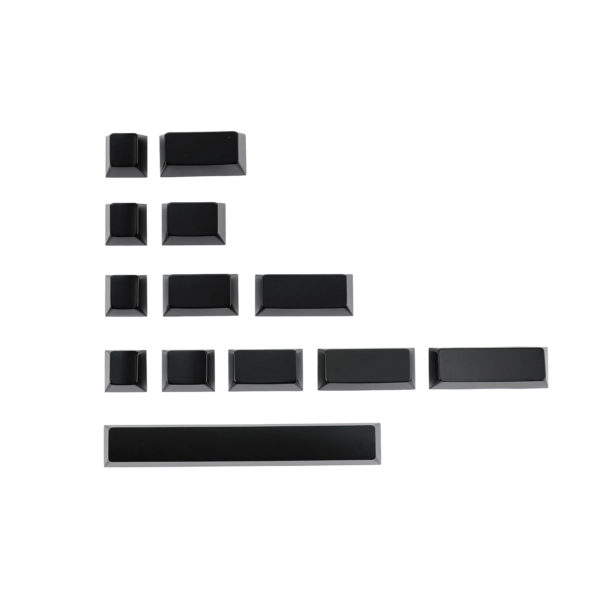 YMDK 1pcs Metal Black TitaniumSupplement Modifier 1u 1.25u 1.75u 2u 2.25u 2.75u 6.25u Keycaps for MX Mechanical Keyboards