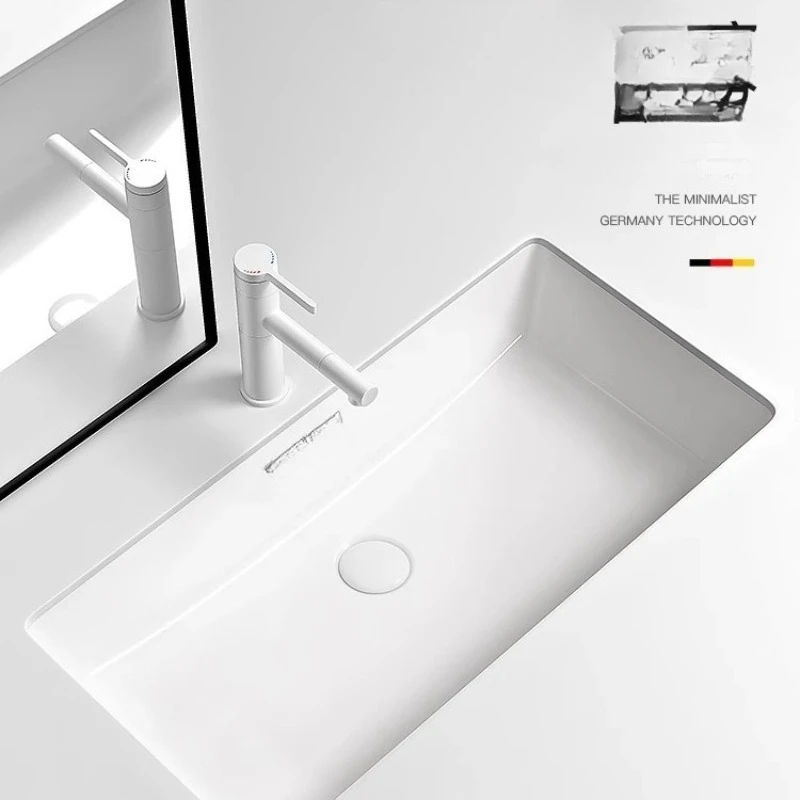 70cm80cm large size under-counter basin ceramic wash basin embedded square bathroom oversized 1 meter single basin