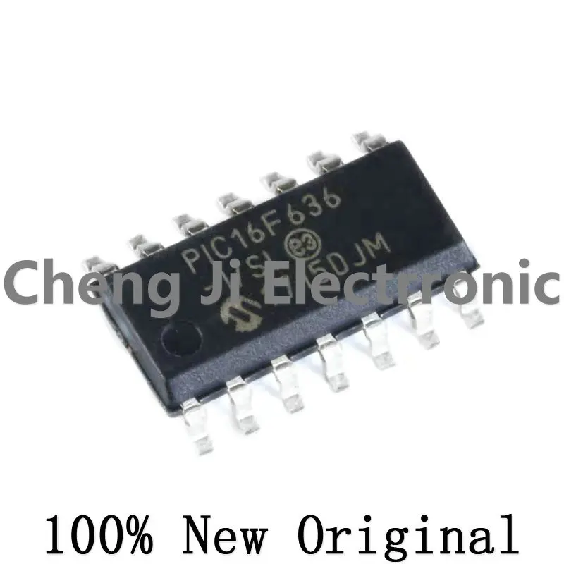 10PCS PIC16F505-I/SL、PIC16F616-I/SL、PIC16F630-I/SL、PIC16F636-I/SL、PIC16F676-I/SL、SOP14 Microcontroller chip