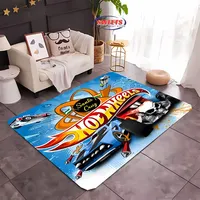 Funny Hot Wheels Carpet 3D Printed for Living Room Kid's Bedroom Mat Sofa Doormat Floor Rug, Anti-slipTapete Decor Mat Nice Gift