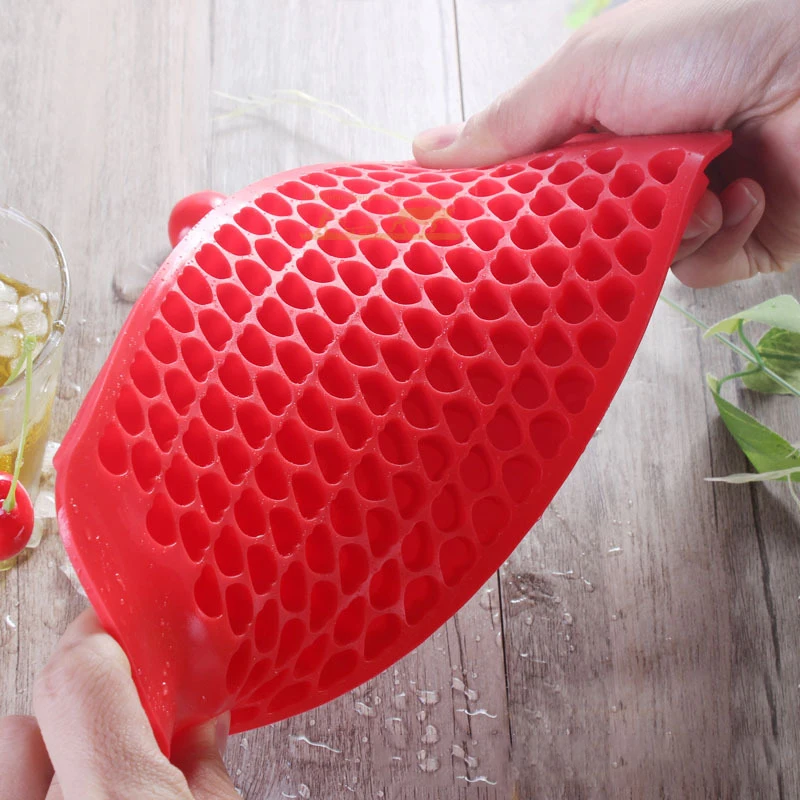 150 Holes Silicone Ice Grid  Mini Heart-shaped Mould 1cm Ice Cube Tray DIY Crystal Drop Glue Mold Fire Paint Wax Granule Mold