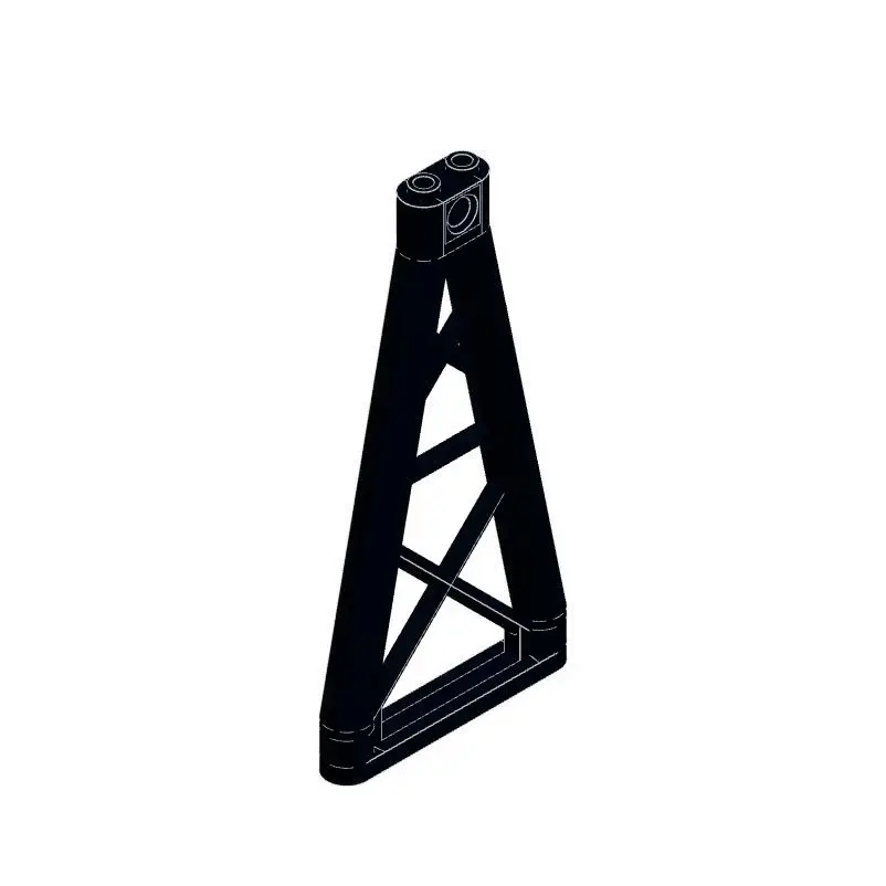 10 Stück Montagebauteile Dreieckige Bausteine Rahmenwand Säulenwandplatten Teile DIY-Bausteine Kompatibel mit 64449 64448 – Detail 3