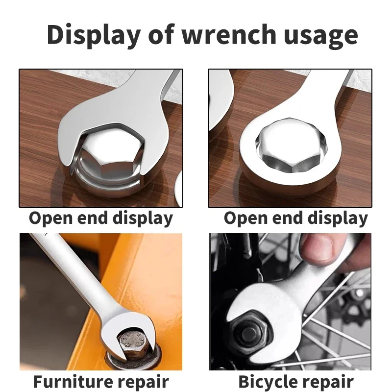 10-Piece Mini Wrench Set, HSS Dual Function, Metric/Imperial, Star & Open-End, Compact Pro Tool, Quick Repairs, Industrial Tools