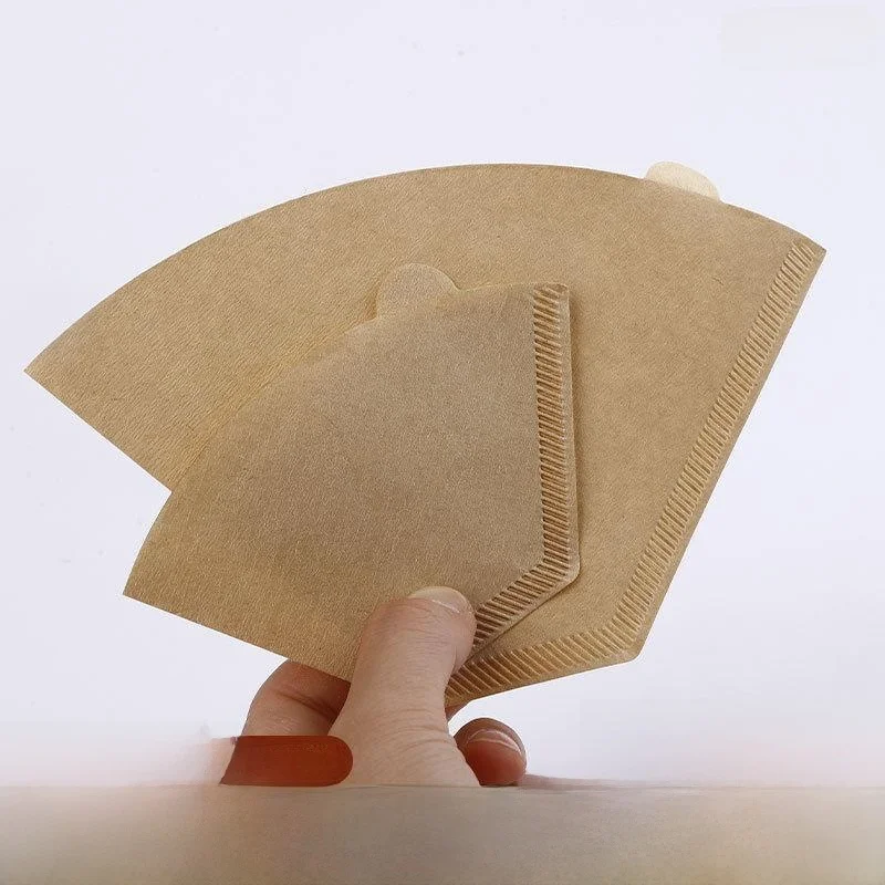 Conical Coffee Filter Paper Hand-Poured Pot Filter Paper Fan-Shaped Drip Coffee Machine Filter Paper V60 Cone Shape Home Use