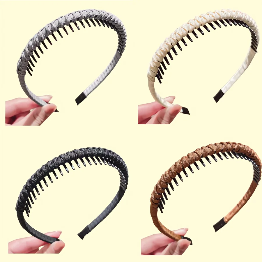 

A Women's Hairband with Teeth To Prevent Slipping, Fashionable and Elegant Hair Accessory for Everyday Use.