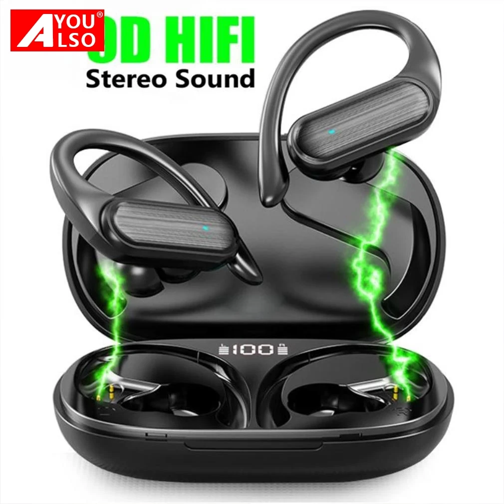 

TWS Sports EarHooks Wireless Earbuds Bluetooth Air Buds 4 Po Headset In Ear Gaming Headset Waterproof Sports Earphone