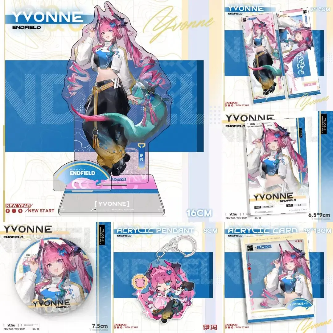 

Anime Game Arknights: Endfield Rossi Yvonne Gelperta Badge Acrylic Standee Instant Camera Transparent Card Pendant Laser Ticket