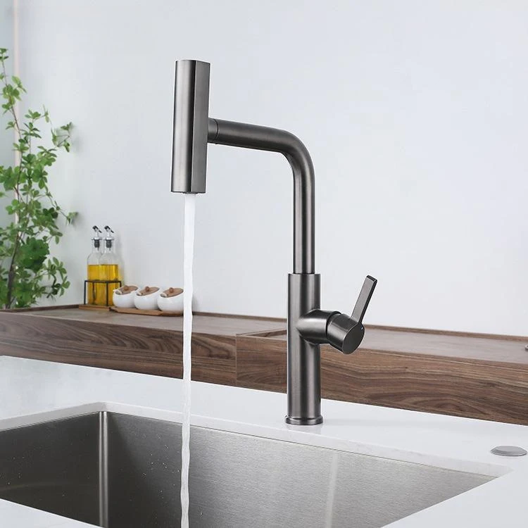 Multimodes Waterfall Pull Out Faucet Kitchen Hot and Cold Water Tap Rotatable Deck Mounted Water Mixer for Better Cleaning