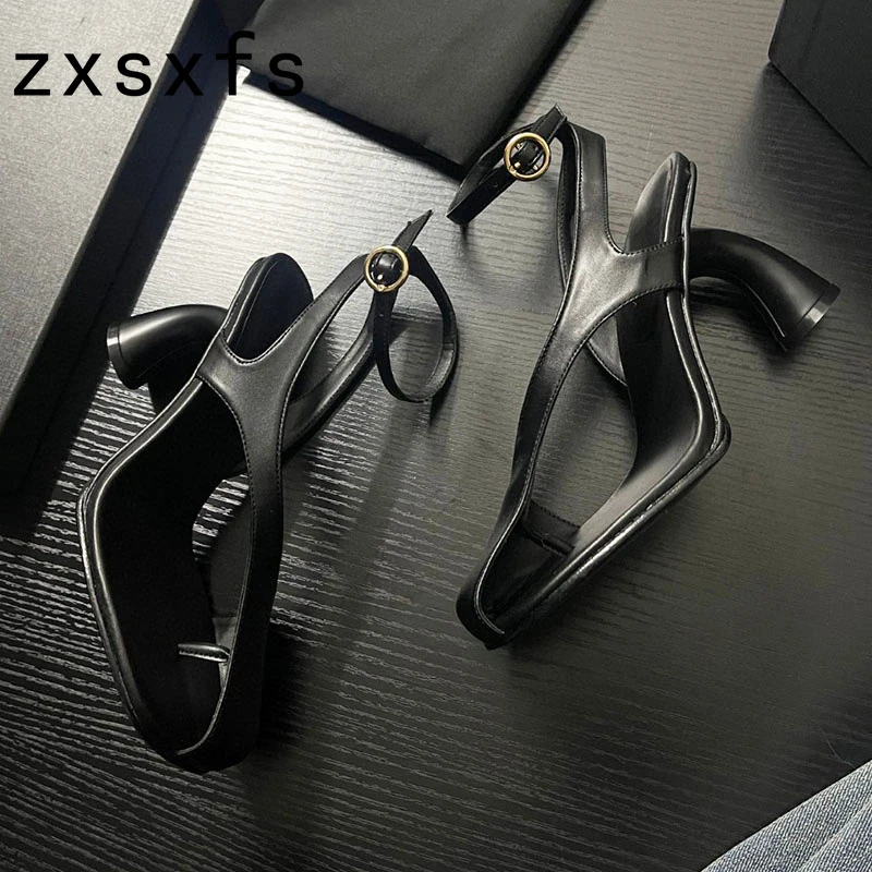 Summer White Leather Women Sandals Ankle Strap Strange High Heel Party Shoes For Women Designer Brand Sandalias Mujer Women